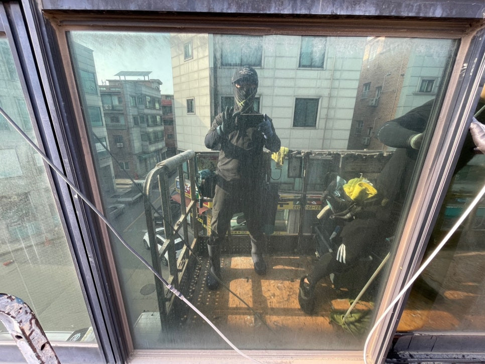 상가유리창청소